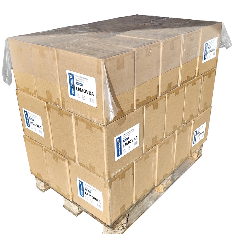 Krycí fólie na palety 30 µm - 160 x 120 cm - průhledná - role 250 ks