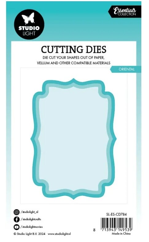 Vyřezávací šablony Studio Light - ozdobné rámečky - sada 3 ks