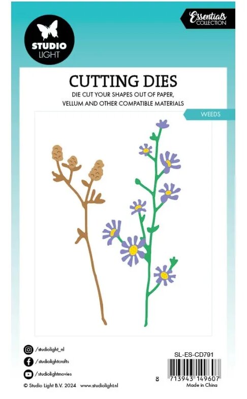 Vyřezávací šablony Studio Light - heřmánek - sada 12 ks