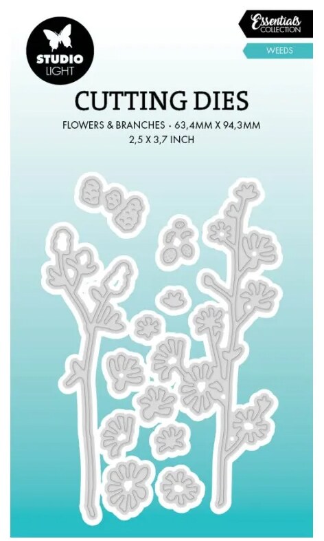 Vyřezávací šablony Studio Light - heřmánek - sada 12 ks