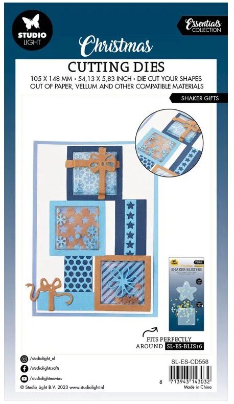 Vyřezávací šablony Studio Light - dárečky - sada 13 ks