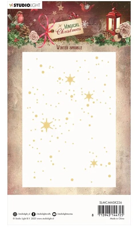 Plastová šablona Studio Light - noční obloha - 1 ks