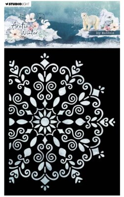 Plastová šablona Studio Light - ledová mandala - 1 ks
