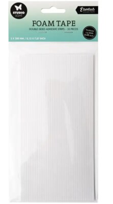 Oboustranně lepicí pěnové proužky - 3 x 200 mm - balení 33 ks