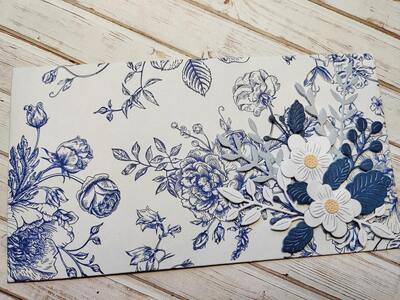 Dárková obálka - Květinová 1 - 1 ks