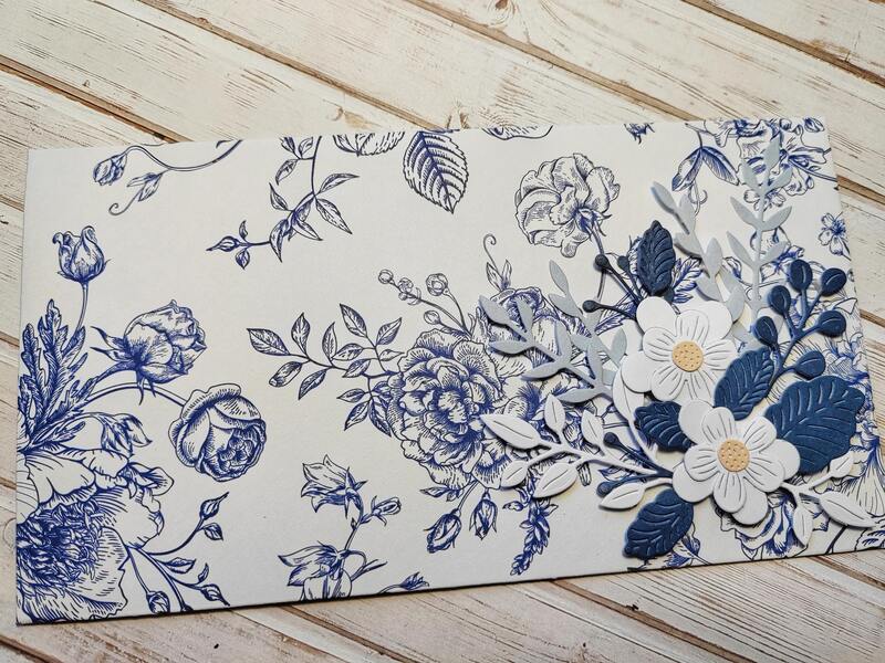 Dárková obálka - Květinová 1 - 1 ks