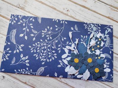 Dárková obálka - Květinová 2 - 1 ks