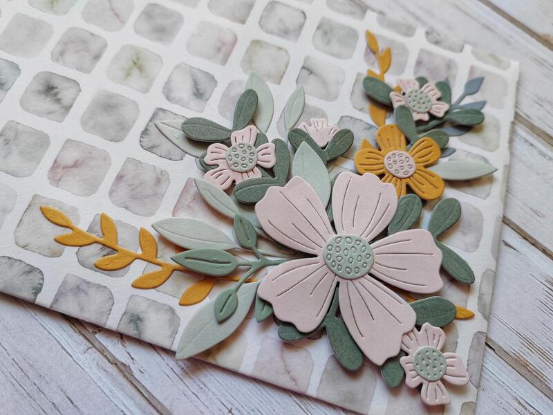 Dárková obálka - Květinová 3 - 1 ks