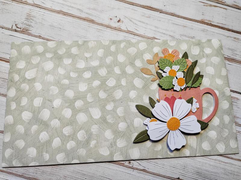 Dárková obálka - Květinová 4 - 1 ks