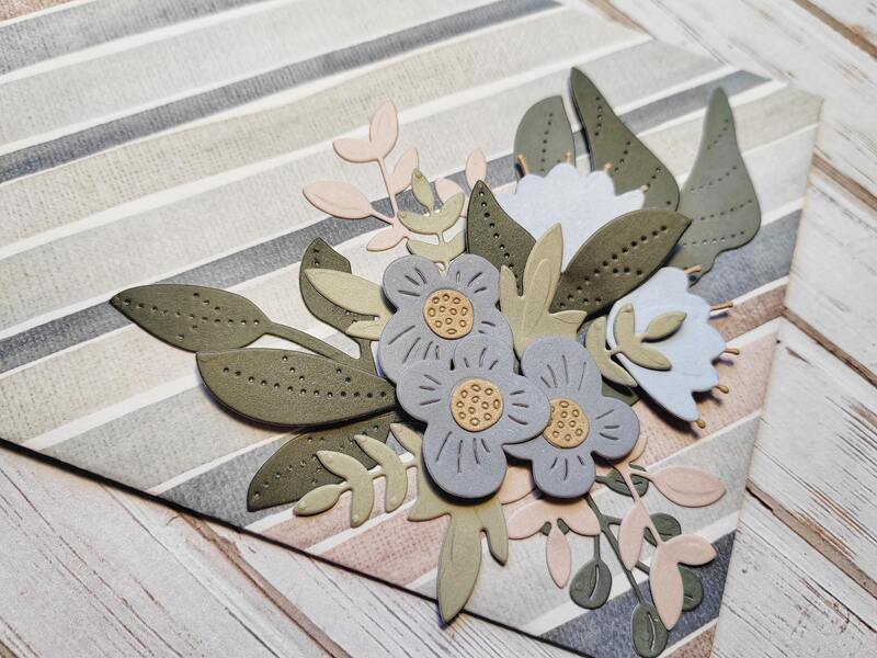 Dárková obálka - Květinová 5 - 1 ks