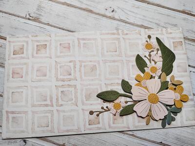 Dárková obálka - Květinová 6 - 1 ks