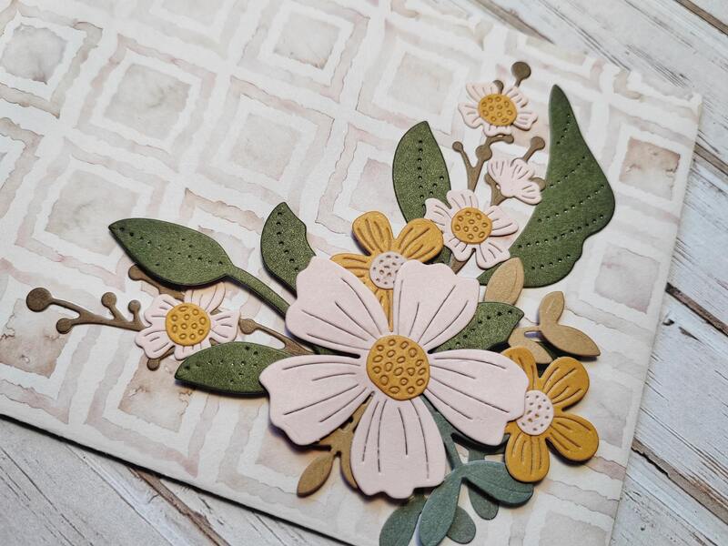 Dárková obálka - Květinová 6 - 1 ks