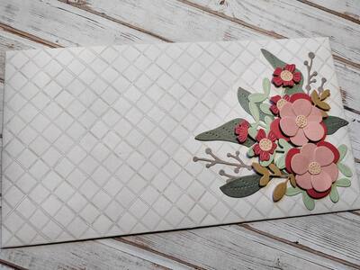 Dárková obálka - Květinová 7 - 1 ks