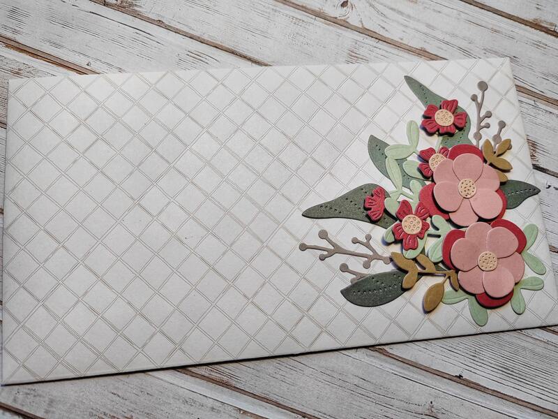 Dárková obálka - Květinová 7 - 1 ks