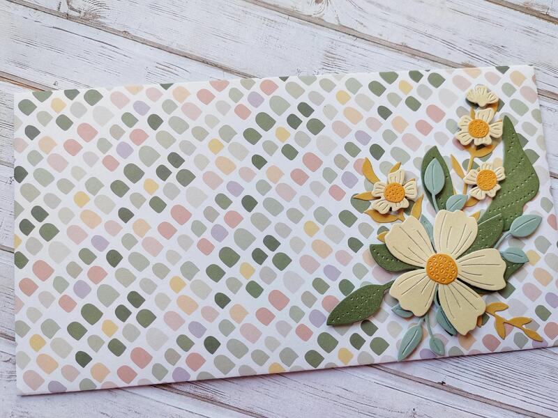 Dárková obálka - Květinová 8 - 1 ks