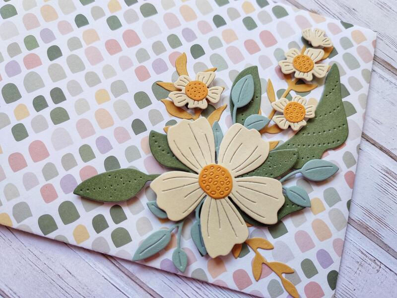 Dárková obálka - Květinová 8 - 1 ks