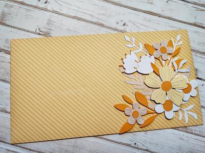 Dárková obálka - Květinová 9 - 1 ks