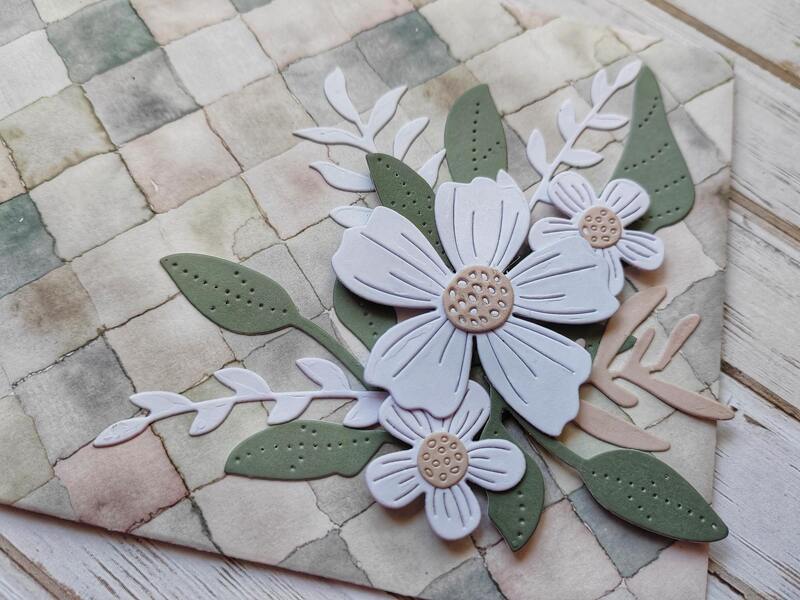 Dárková obálka - Květinová 10 - 1 ks