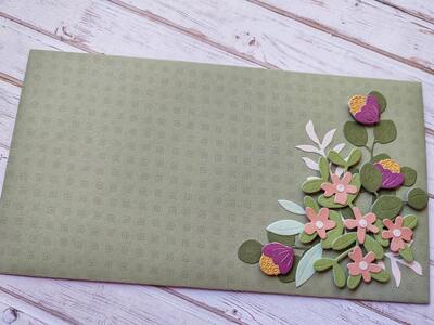 Dárková obálka - Květinová 11 - 1 ks