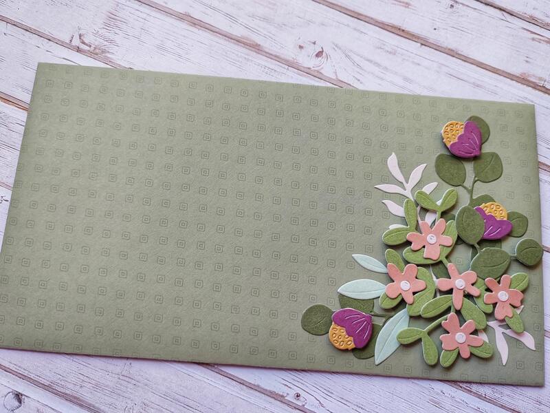 Dárková obálka - Květinová 11 - 1 ks