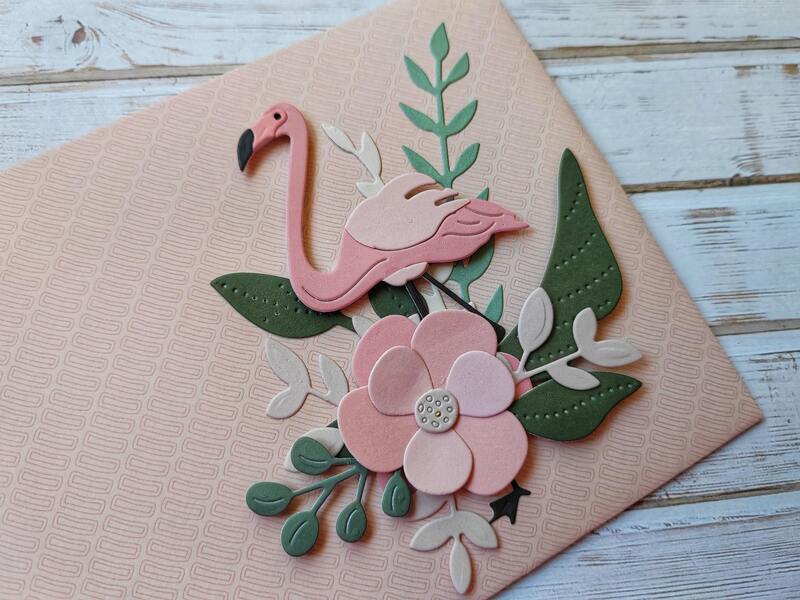 Dárková obálka - Plameňák - 1 ks