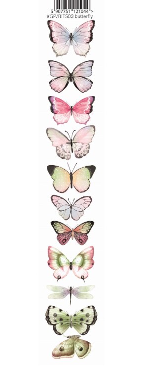 Oboustranně potištěný pás s motýli 03 PAPER HEAVEN  - 1 ks