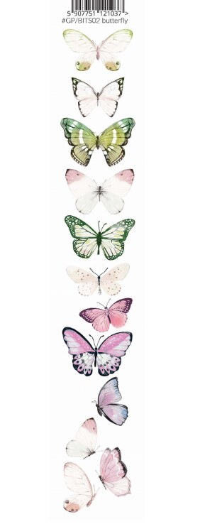 Oboustranně potištěný pás s motýli 02 PAPER HEAVEN - 1 ks