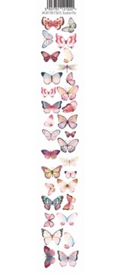 Oboustranně potištěný pás s motýli 01 PAPER HEAVEN  - 1 ks