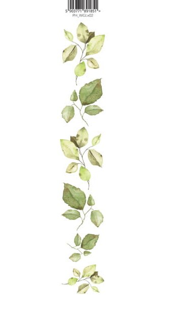 Oboustranně potištěný pás s větvičkami 02 PAPER HEAVEN - 1 ks