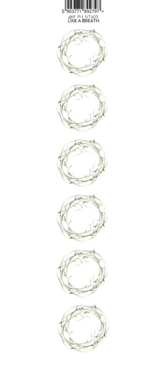 Oboustranně potištěný pás s věnečky PAPER HEAVEN - Like a Breath - 1 ks