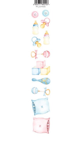 Oboustranně potištěný pás dětskými motivy 05 PAPER HEAVEN - 1 ks