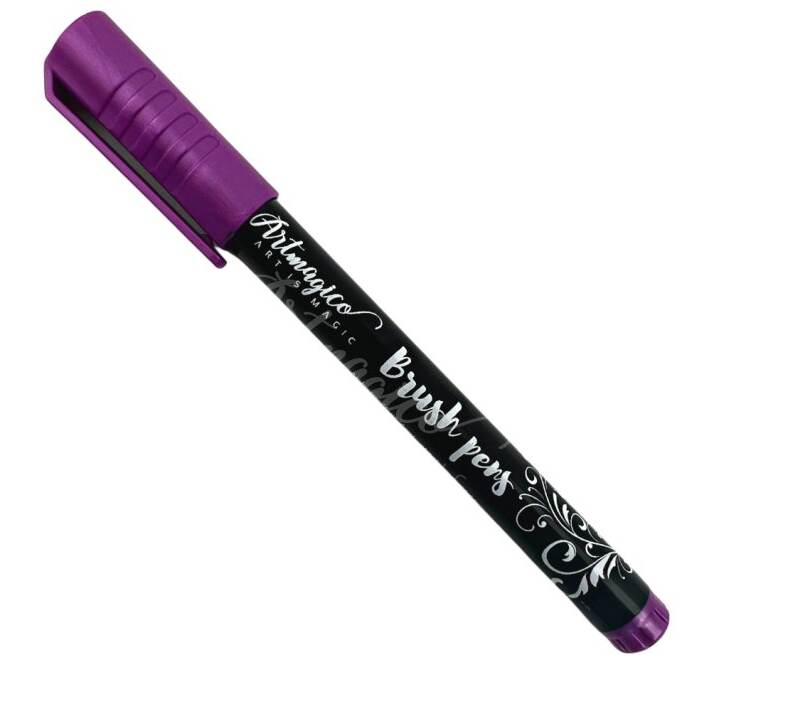 Artmagico Brush pens fixy akrylové - fialový - 1 ks