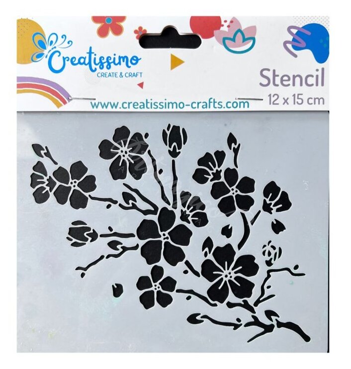 Plastová šablona Artmagico - sakura - 1 ks