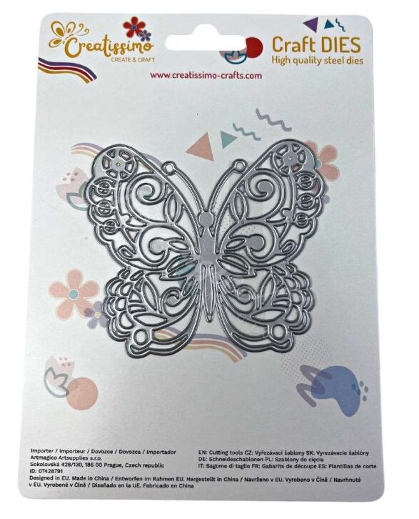 Vyřezávací šablona ARTMAGICO - velký motýl - sada 4 ks