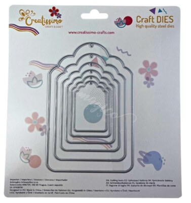 Vyřezávací šablona ARTMAGICO - visačky - sada 5 ks