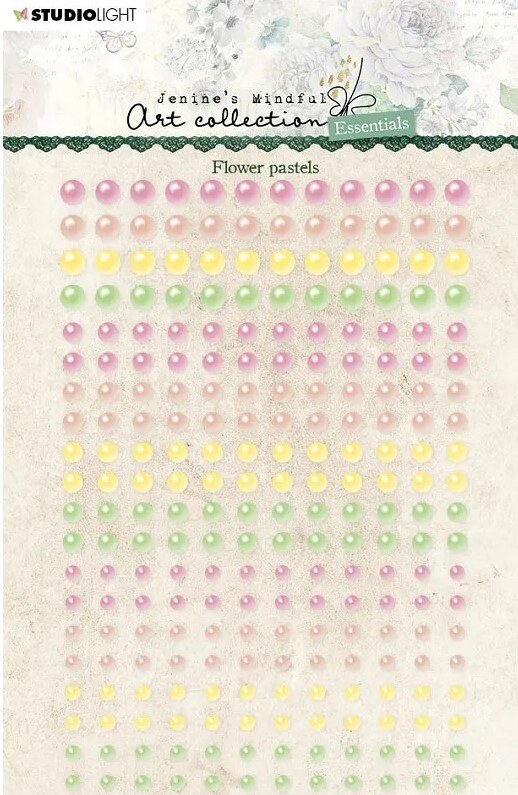 Samolepicí perličky Studio Light - Pastels - sada 240 ks