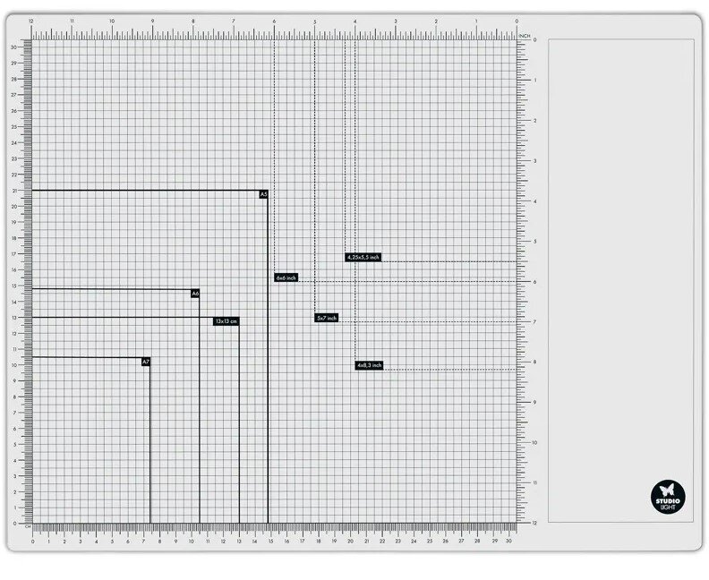 Skleněná magnetická podložka na tvoření Studio Light - 1 ks