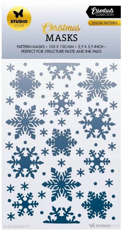 Plastová šablona Studio Light - vločky - 1 ks