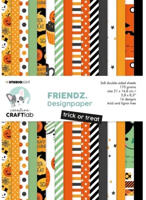 Papíry A5 Studio Light - Halloween - sada 24 listů