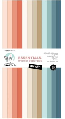 Barevné papíry 30 x 15 cm - Studio Light - Aurelia - sada 24 listů