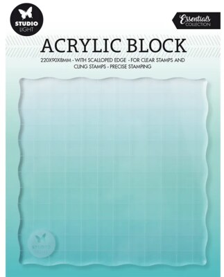 Akrylový blok Studio Light - 12x12 cm - 1 ks