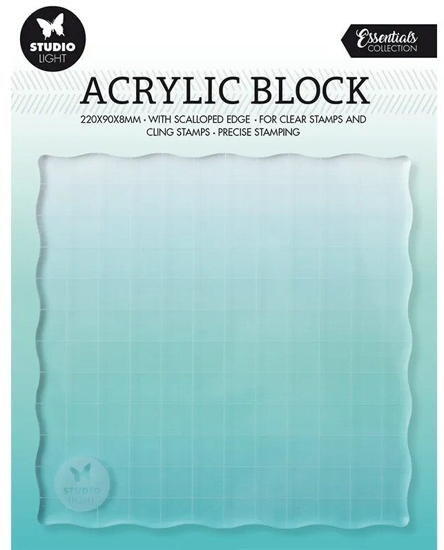 Akrylový blok Studio Light - 12x12 cm - 1 ks