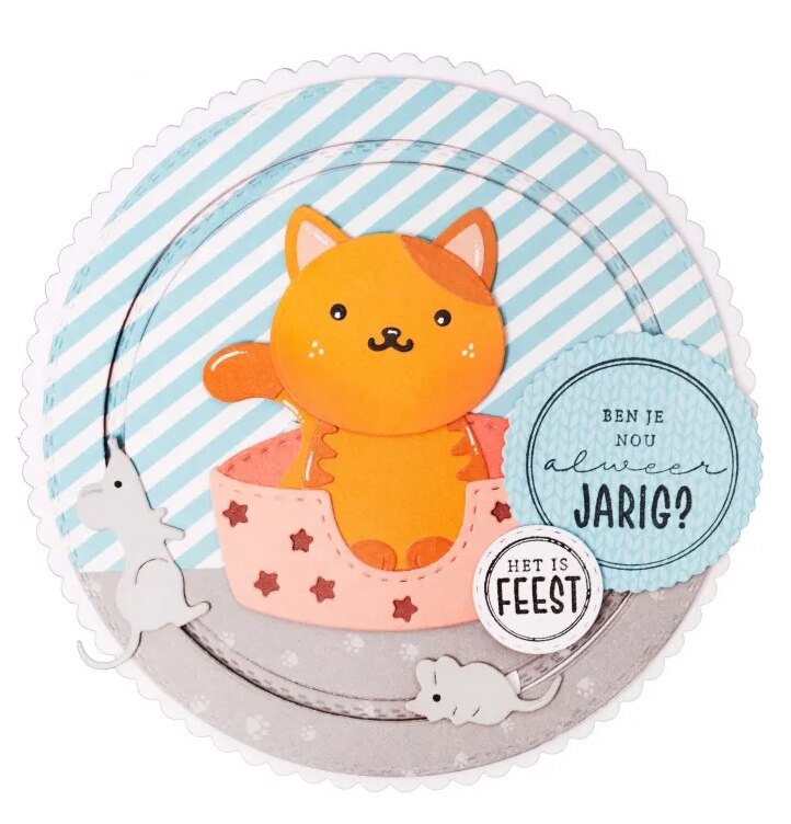 Vyřezávací šablony Studio Light - kruhy velké - sada 12 ks