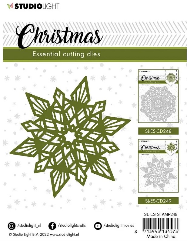 Vyřezávací šablona Studio Light - vločka velká - 1 ks