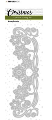 Vyřezávací šablona Studio Light - vločková bordura - 1 ks