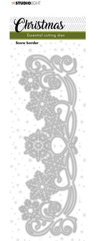 Vyřezávací šablona Studio Light - vločková bordura - 1 ks