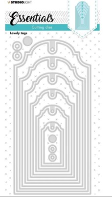 Vyřezávací šablony Studio Light - ozdobné visačky - sada 16 ks