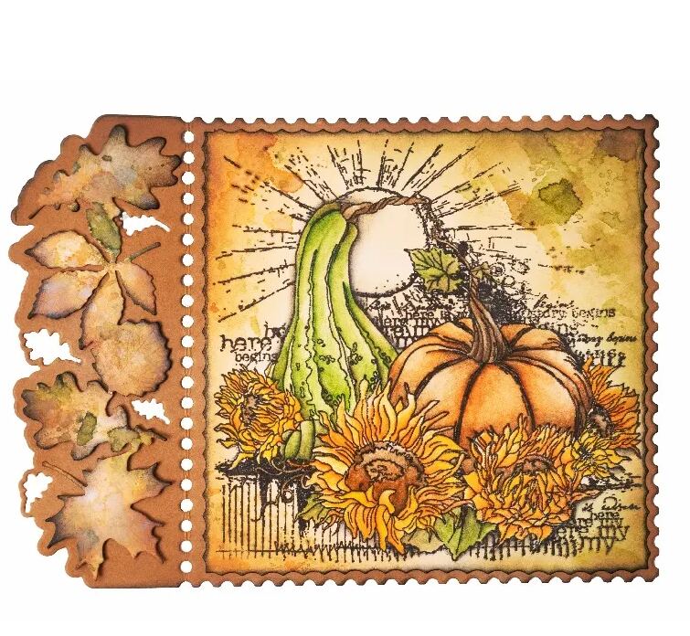 Vyřezávací šablony Studio Light - čtverce a listy - sada 3 ks