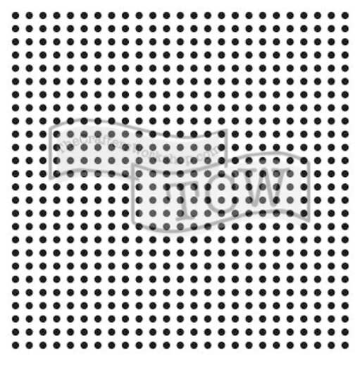 Plastová šablona TCW - micro dot - 1 ks