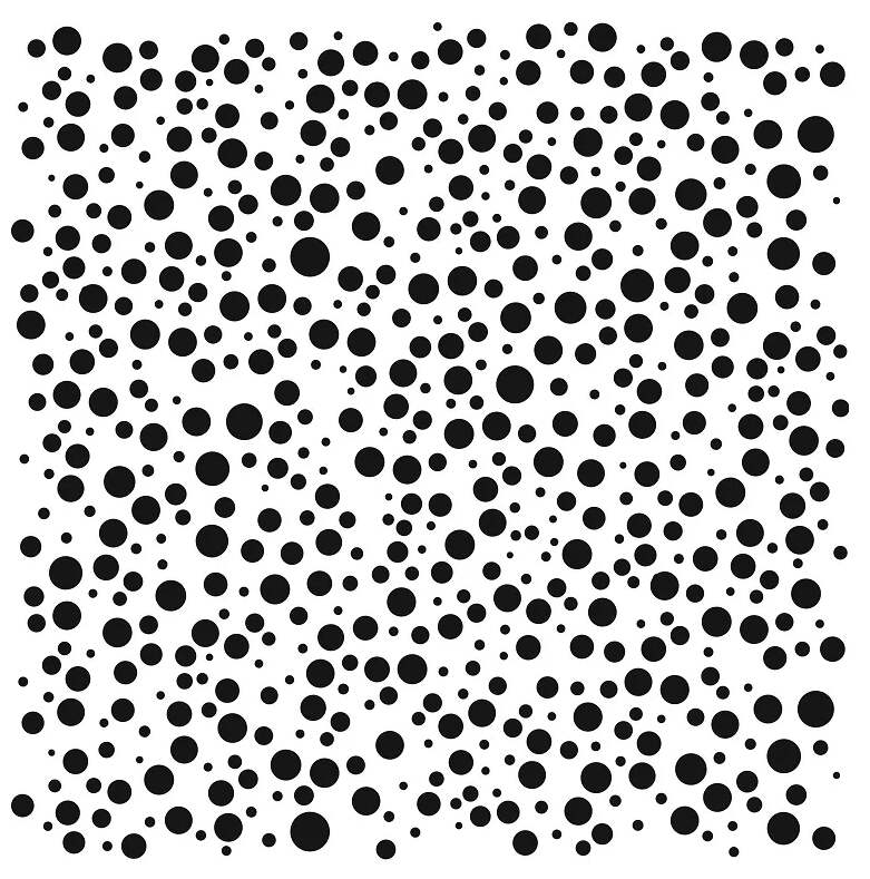 Plastová šablona TCW - bublinky - 1 ks